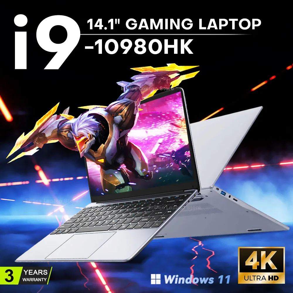 Nuevo portátil Intel Core i9 10980HK con Windows 11, para juegos, 16GB de RAM, 10980P, SSD de 1TB/2TB, Notebook PC Gamer 4K