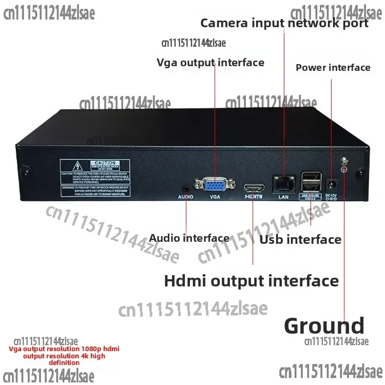 JF-NVR8010SY-SKL 10CH 4K NVR H.265 Video Recorder 1-Bay Mini 1U HDMI 4K Output for Security Surveillance System