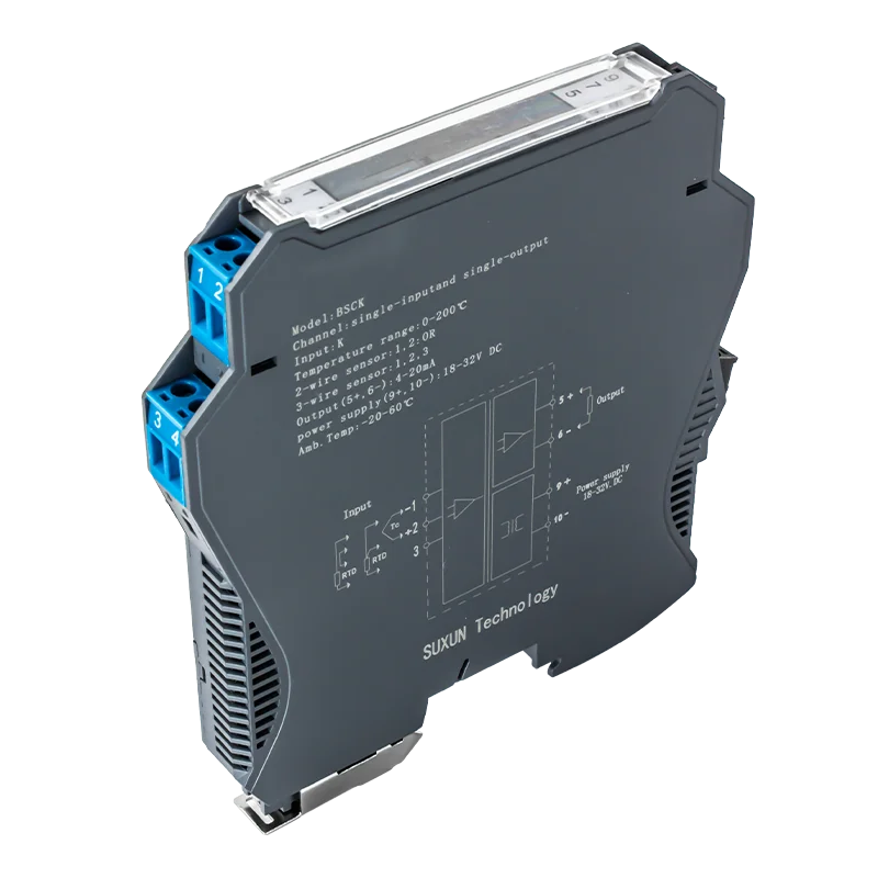 K J S type Thermocouple Temperature Transmitter TC Signals With 4-20mA 0-10V output Temperature Sensor Converter