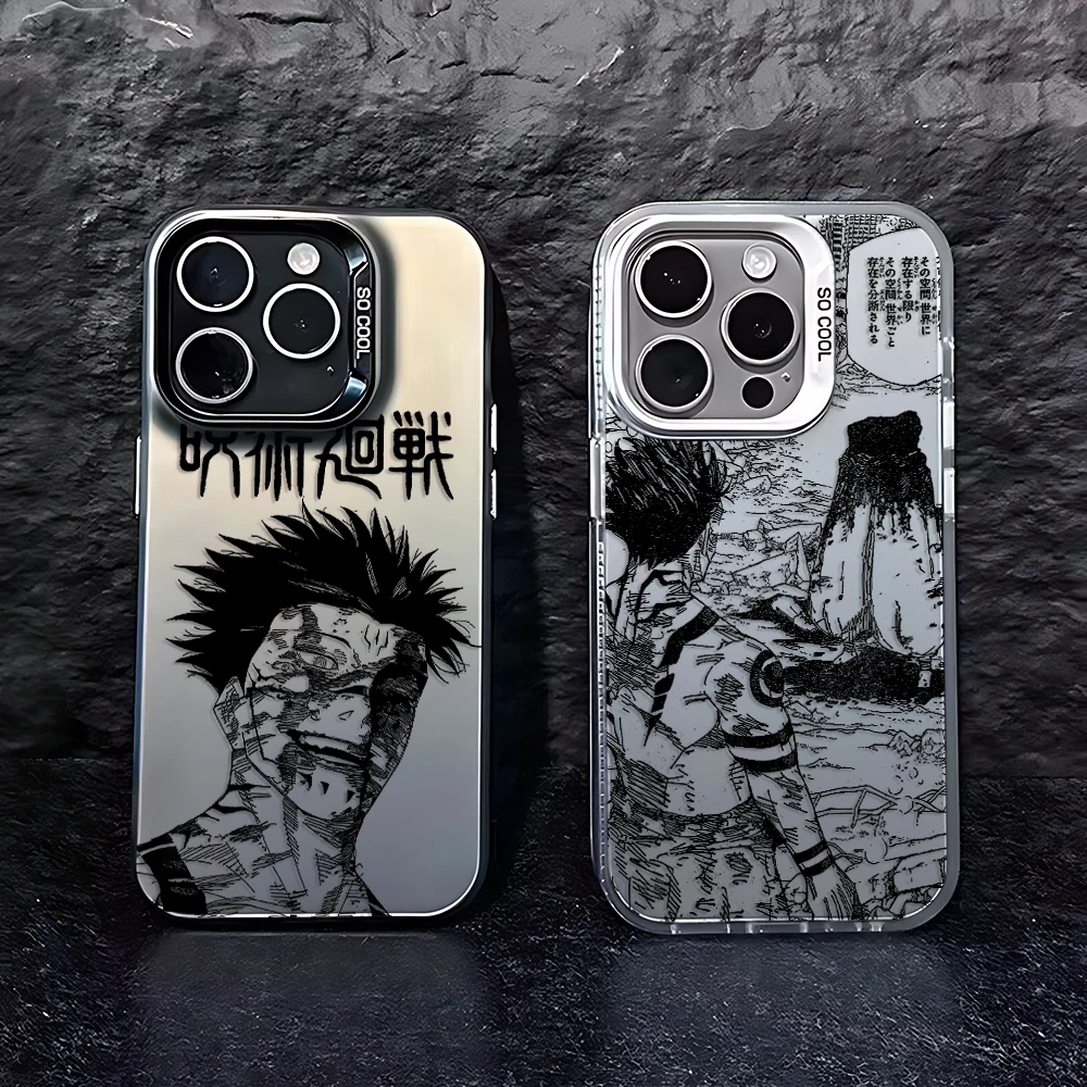 Black Anime JujutsuS Kaisen Phone Case for Samsung Galaxy A37 A57 A17 A07 A16 A06 A35 A55 A25 A15 A56 A54 A36 A34 A24 A26 4G