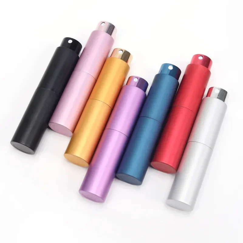 10ml Portable Spray Empty Bottle Perfume Atomizer Portable Liquid Container for Cosmetics Traveling Aluminum Women Alcochol Hot