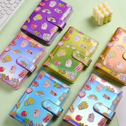 A6 Cute Laser Pattern DIY Binder Notebook Cover Diary Agenda Planner Paper Cover School Stationery