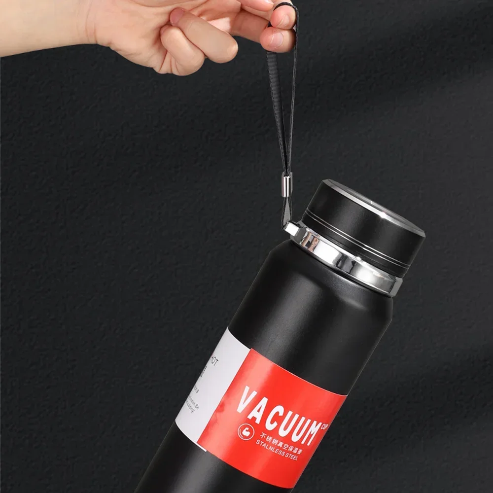 800ml 컵 열 진공 플라스크 스테인레스 스틸 보온병 병 이중 벽 텀블러 스포츠 커피 머그잔 누출 방지 등온선 Drinkware