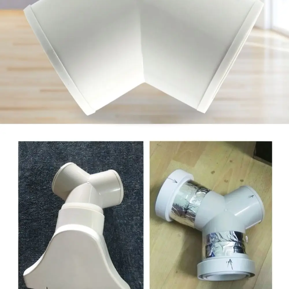 Y Shape Ventilation Hose Fitting For For Oufenqi PVC Duct Connector Pipe Joint Efficient Air Circulation Adapter