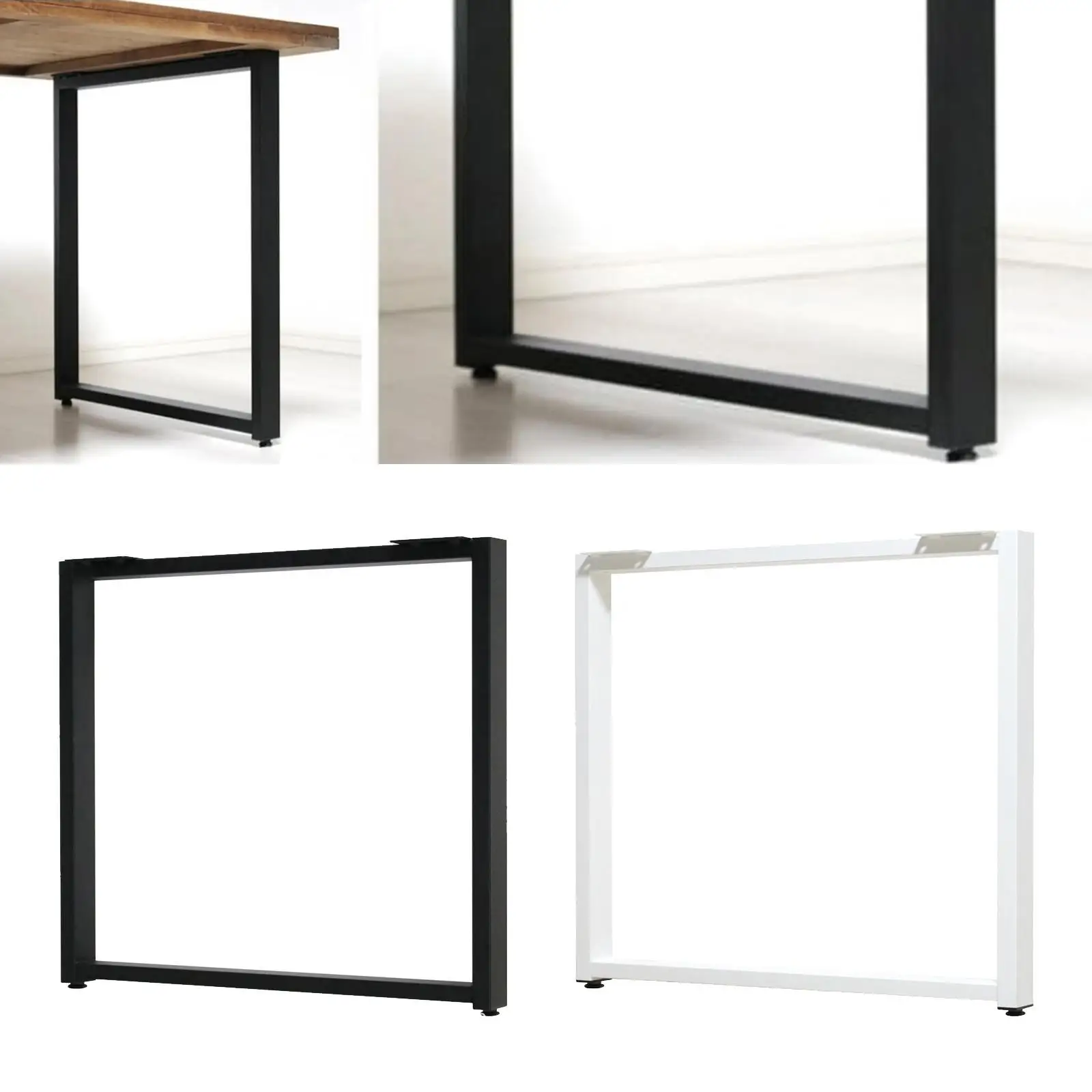 

2x Desk Legs Furniture Leg Replacement Household Heavy Duty Creative Metal Table Leg Desk Bench Dining Legs for Modern Desks