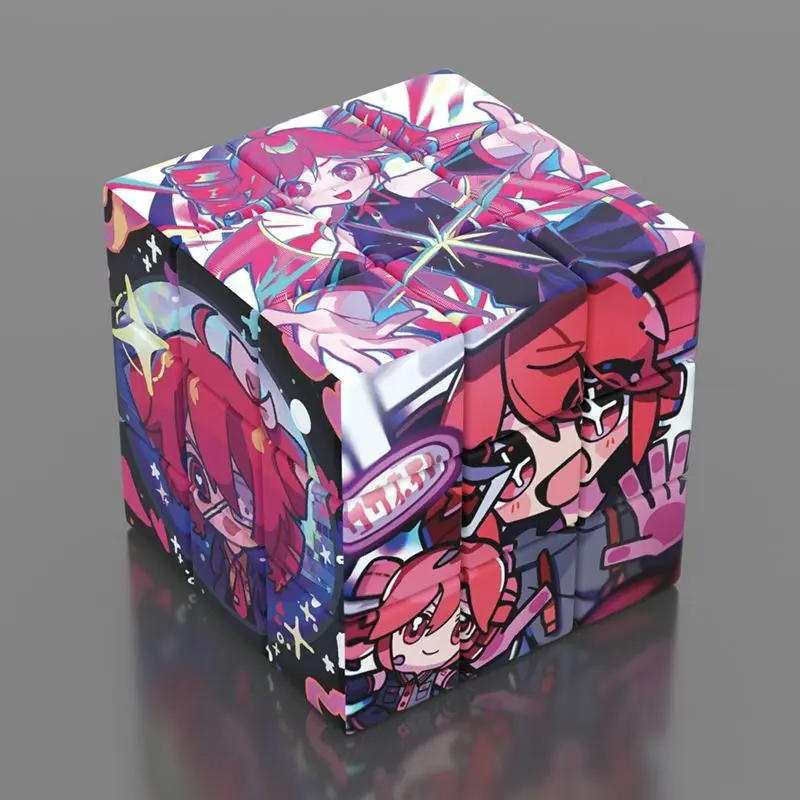 Magic Cube Unzip Anime ‌Kasane Teto Stress Relief Puzzle Professional Smooth Speed Game Birthday Gifts view 2
