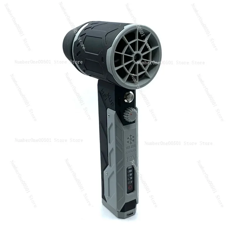 64MM Ducted Turbine Handheld Hair Dryer Small Fan Car Wash Blowing Water Dust Removal Built-in Battery Violent Fan