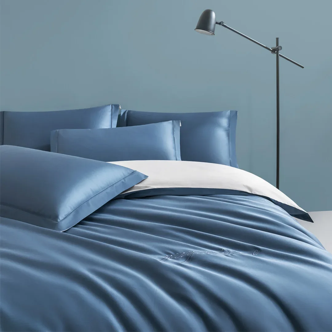 

Набор из четырех атласных изделий 60s, Роскошный вышитый набор из четырех частей из чистого хлопка, групповая покупка с сувенирами