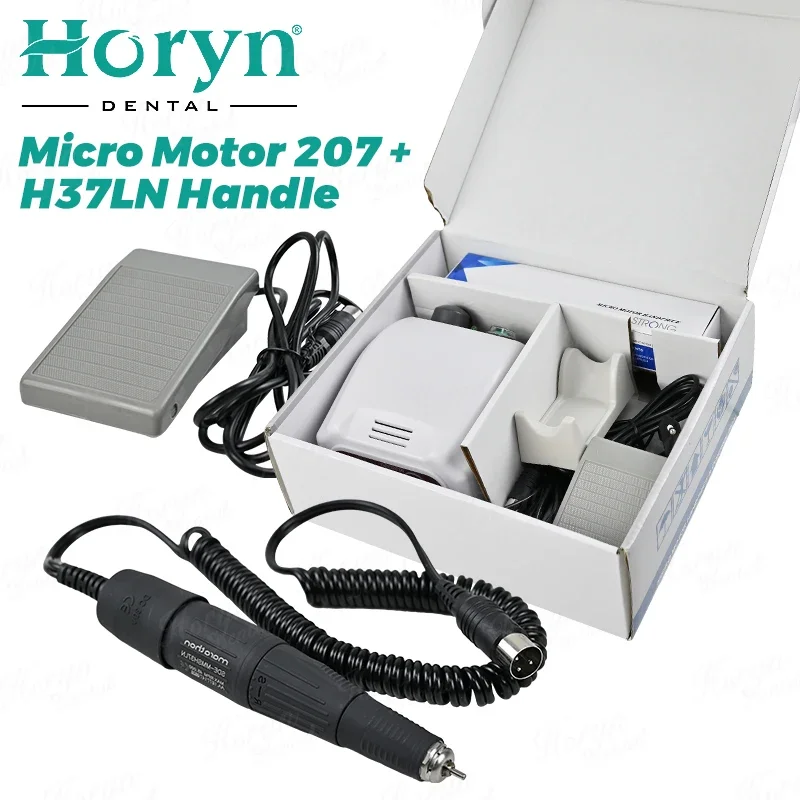 65W Strong 207 Professional Lab Den tal Dentist Micro-motor 35000 RPM Marathon H37L1 Electric Nail Drill Handle