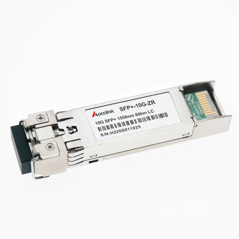 ZR 10G SFP+ 80 km 1550 nm SMF Singlemode-Doppelfaser-LC-optisches Modul DDM kompatibel mit Cisco Mellanox JUNIPER-Schalter