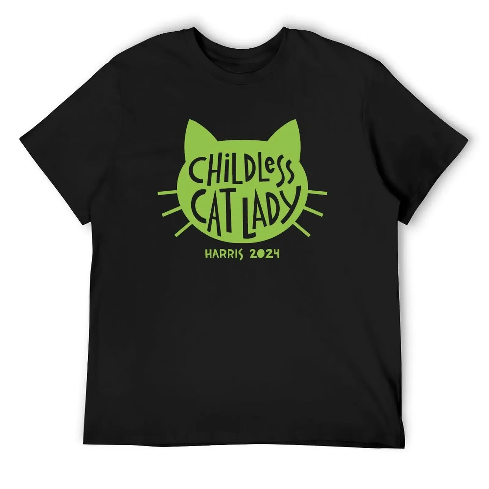 Childless Cat Lady, Harris 2024 T-Shirt shirts graphic tee plain anime anime t shirts men workout shirt