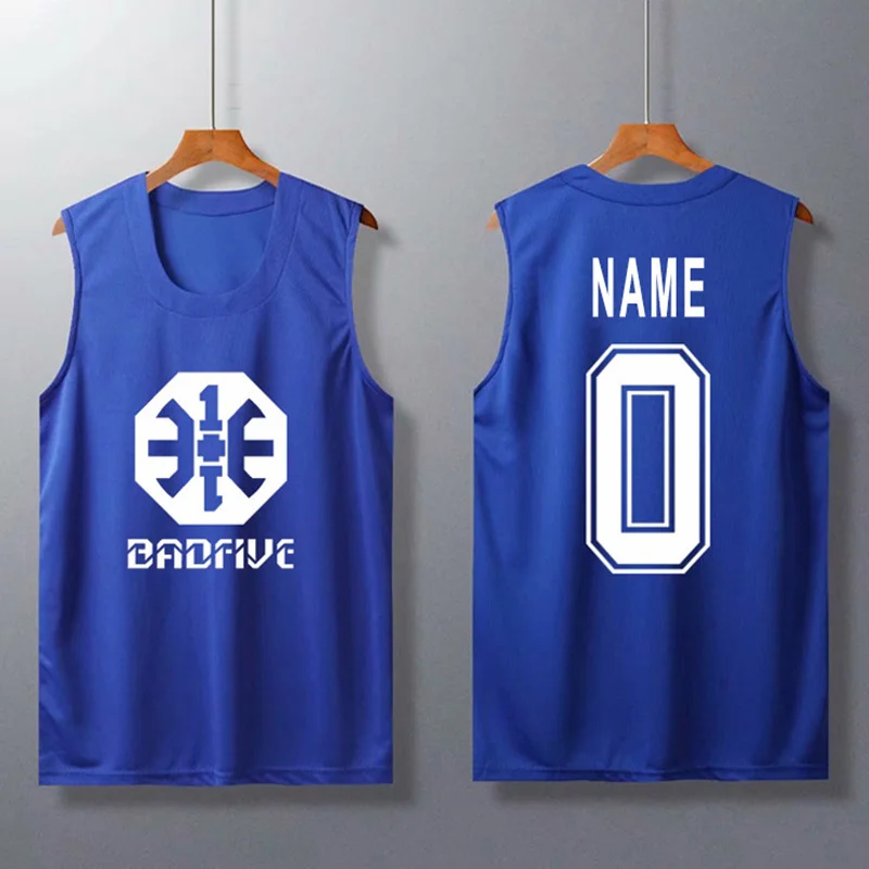 Basketball Team Uniform Tank Top Custom Printed Sports Team Tops Breathable Summer Clothing Plus Size