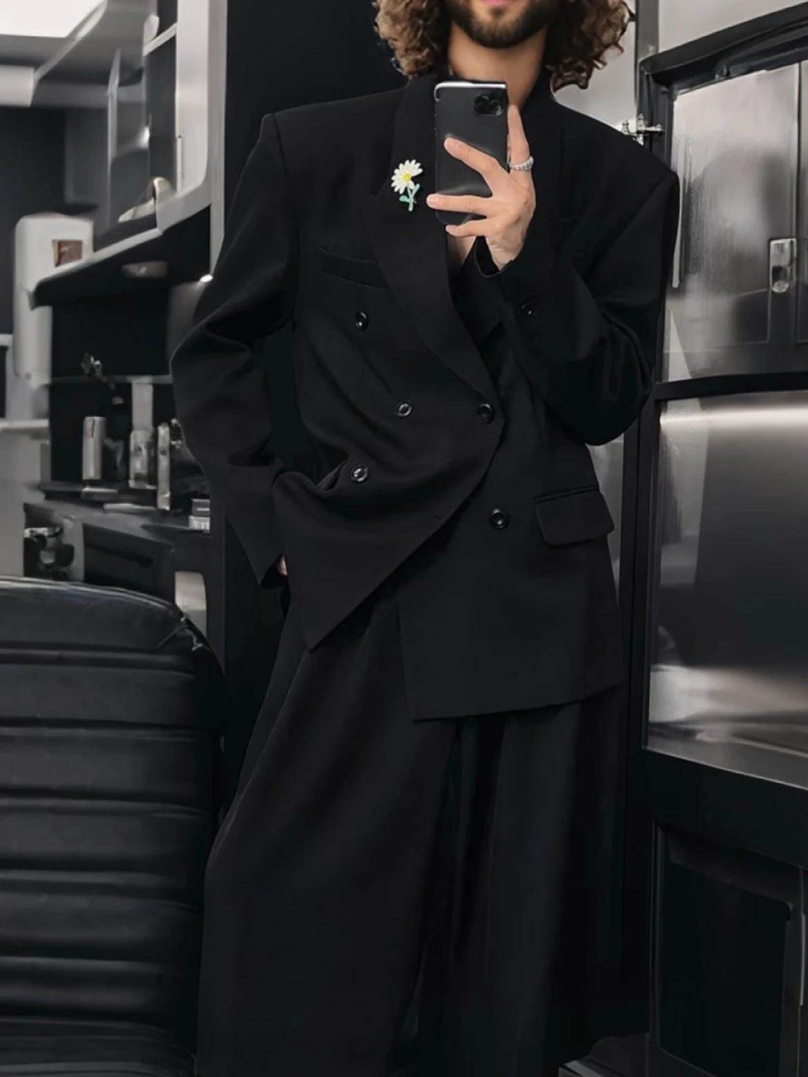 Men's 2025 Autumn New High-End Loose Comfort Stylish Suit Sets Male Versatile Fashion Suit Jackets Straight-Leg Suit Pants Sets