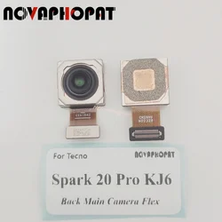Novaphopat For Tecno Spark 20 Pro KJ6 Back Rear Big Main Camera Module / Front Small Camera Flex Cable Replacement