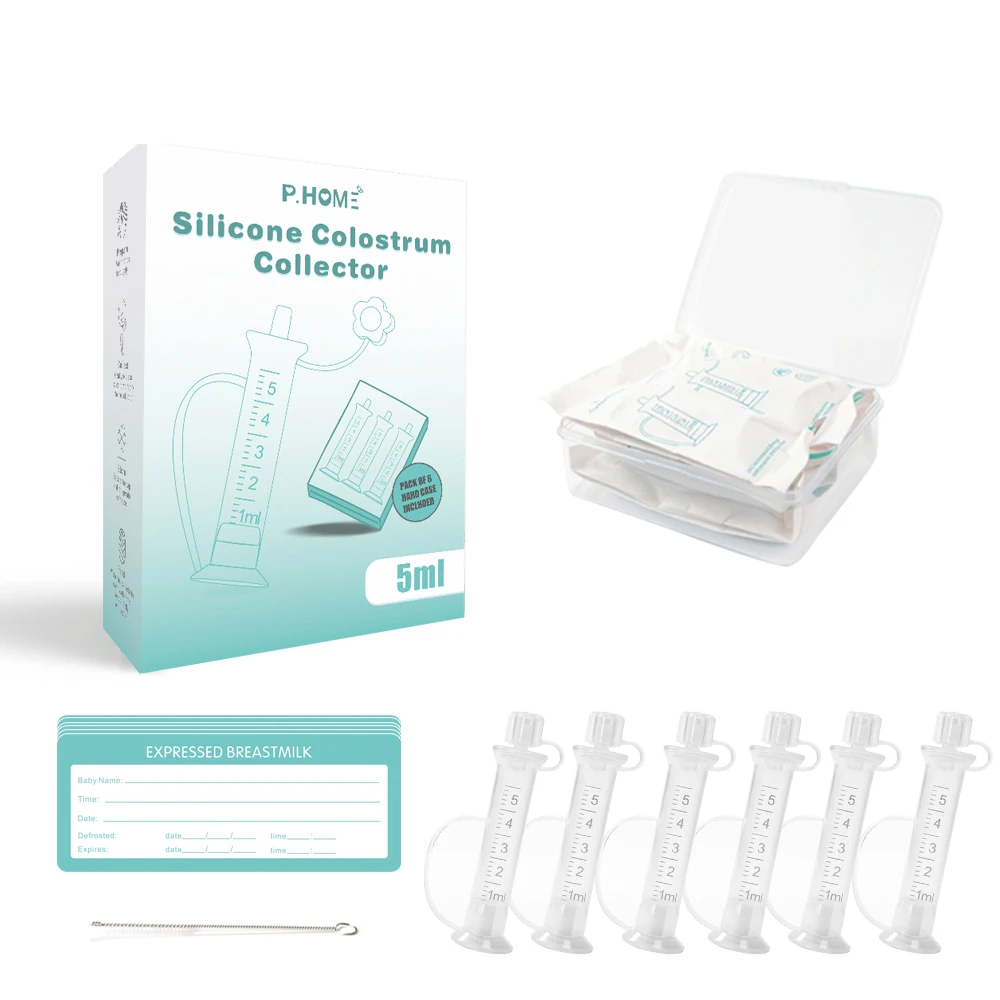 coletor-de-colostro-kit-de-coleta-de-colostro-de-silicone-5ml-6pcs-com-estojo-de-armazenamento-coletor-de-leite-materno-reutilizavel-e-portatil