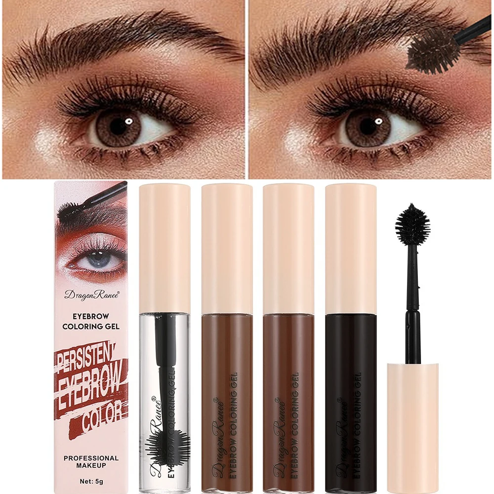 Spiny Ball Brush Wild Eyebrow Shaping Glue Mascara Brow Fixing Clear Gel Long-Lasting Hold Quick-dry Dye Eyebrow Tattoo Tint