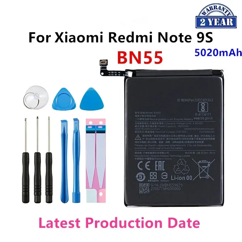 Brand New  BN48 BN49 BN51 BN53 BN54 BN55 BN56 Battery For Xiaomi redmi Note 6 Pro/7A/8/8A/note 9/Pro/note 9S/10X/9A/9C/