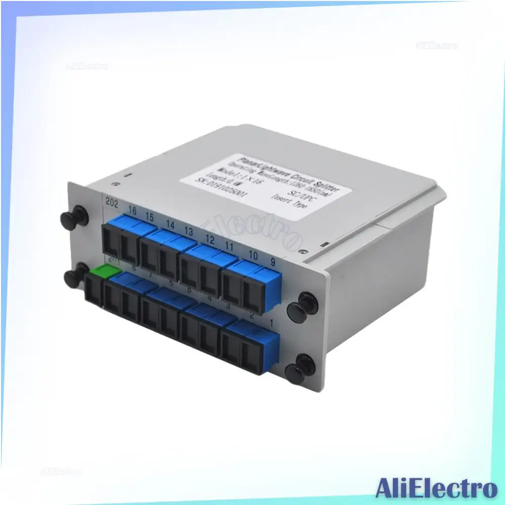 PLC APC 5/10Pcs SC UPC 1X2 1X4 1X8 1X16 SM Single-Mode Cassette Insertion Type Fiber Optic Splitter Box