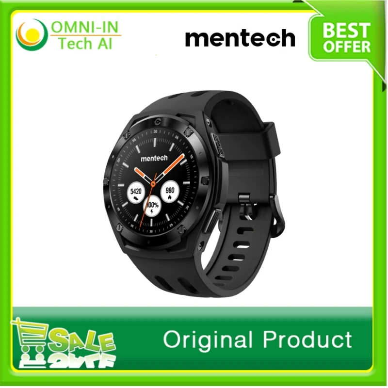 Mentech Xe1 smart sports watch, waterproof, fitness, swimming, marathon, monitor heart rate, blood oxygen pressure