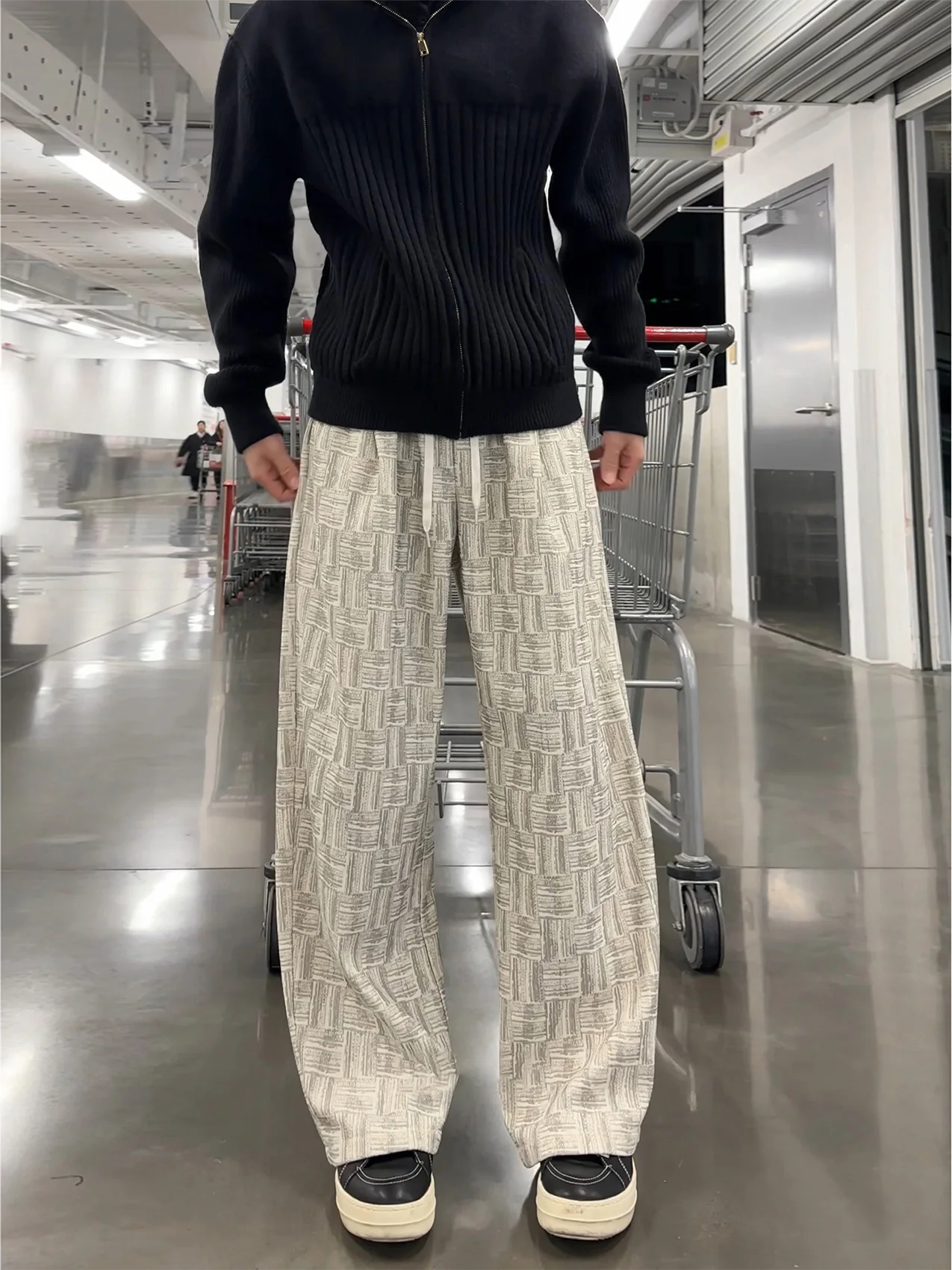 

Мужские широкие брюки из вельвета в стиле американского тай-дай с флисовой подкладкой, прямые, повседневные, свободного кроя, больших размеров