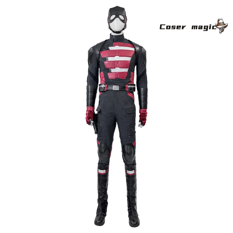 Captain America Cosplay Costume Thunderbolts Superhero U.S.Agent Uniform Accessories Props Halloween Carnival Party Complete Set