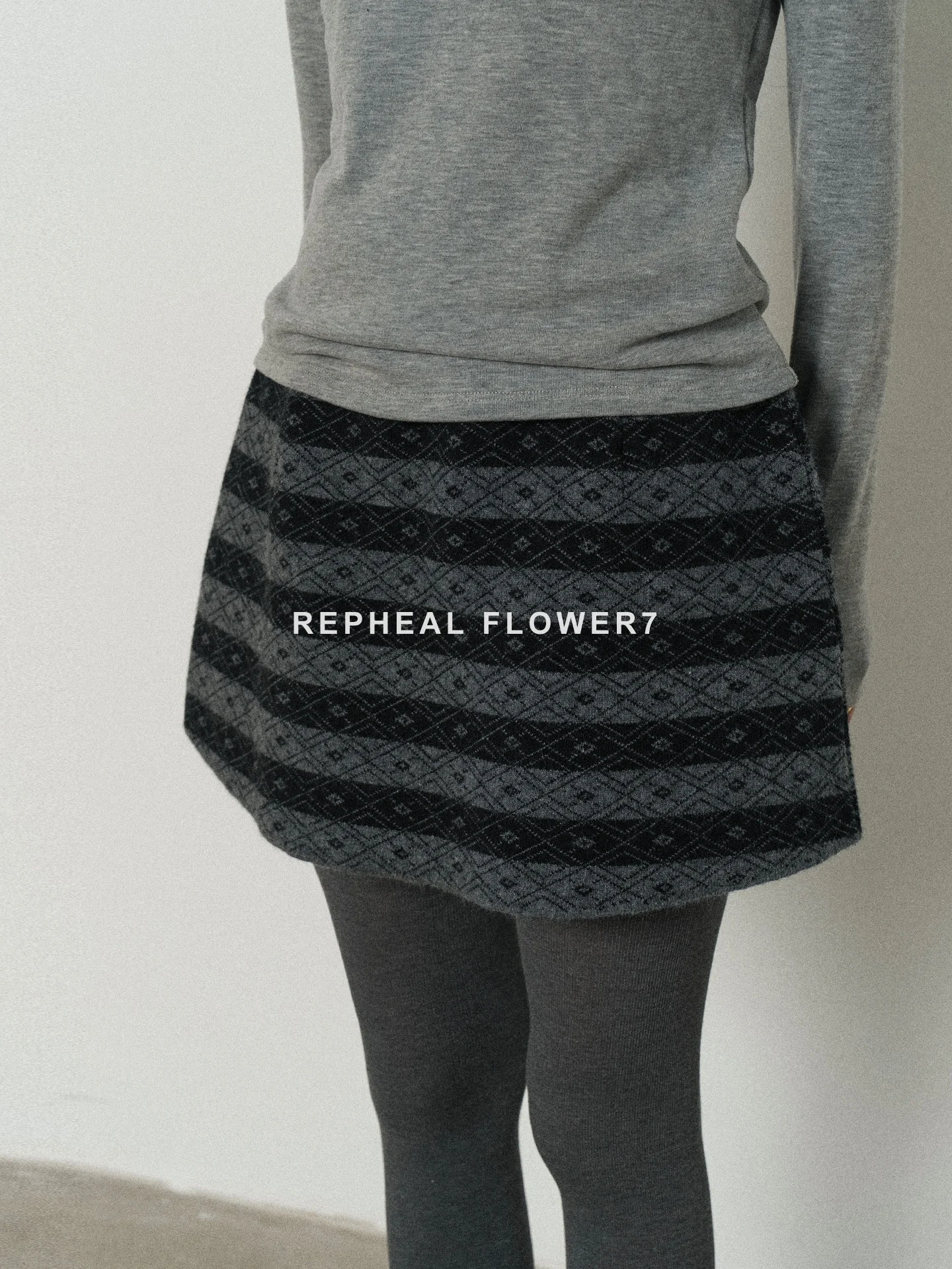 

Высококачественная повседневная вязаная юбка из кроличьего меха для женщин, осенне-зимняя, А-силуэт, в полоску, корейский стиль, со средней талией