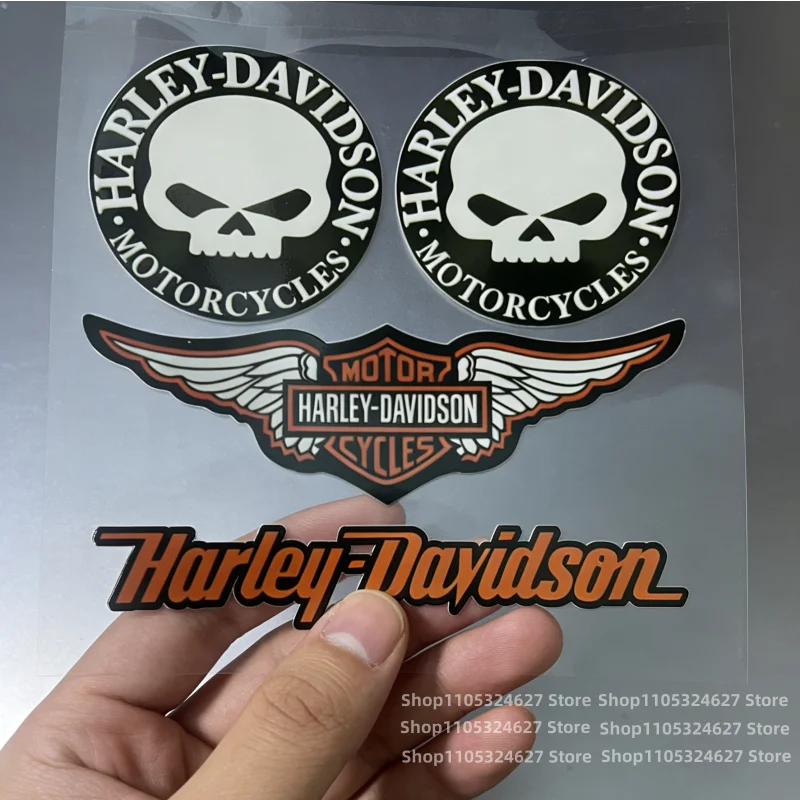 

3D Sticker for Harley Skull Logo Motorcycle Personality Decorative Sticker Body Sticker Tail Label