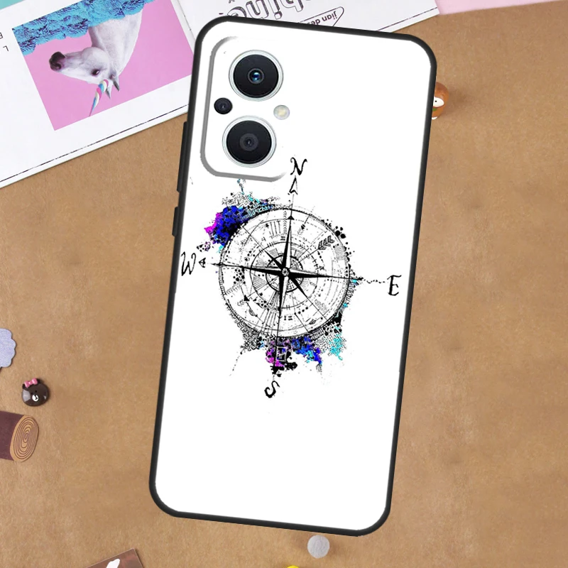 Compass Case For OPPO Find X9 Ultra X5 X6 X8 Pro OPPO Reno 15 F 14 13 12 11 10 Pro 8T 7 8 Lite Cover