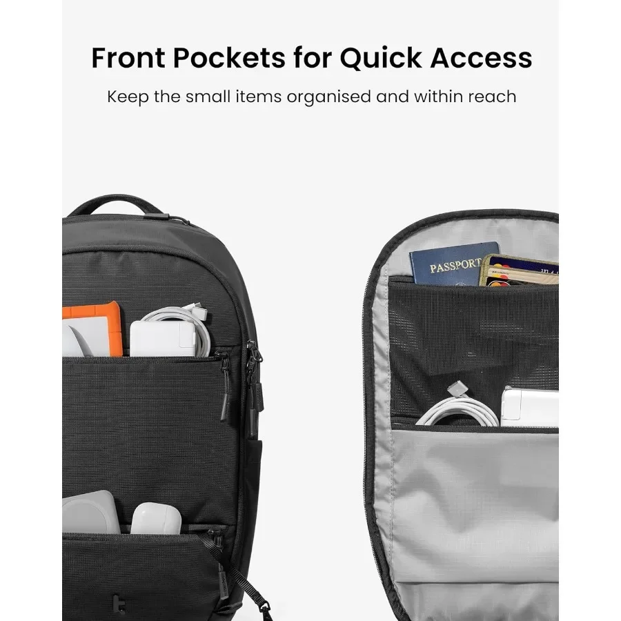 حقيبة ظهر للكمبيوتر المحمول Thomc سعة 32 لترًا حقيبة عمل كبيرة تناسب الكمبيوتر المحمول مقاس 15.6-16 بوصة مقاومة للماء حقيبة ظهر متينة للسفر للكمبيوتر fo