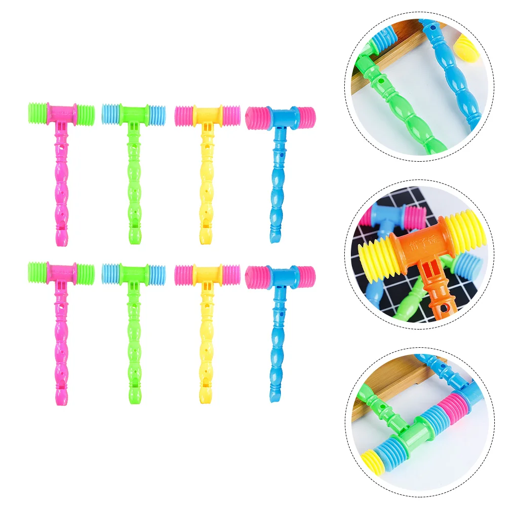 

8 Pcs Flute Hammer Tapping Toys Music Kids Tools for Playing Golf Children's Attention Playthings Pvc