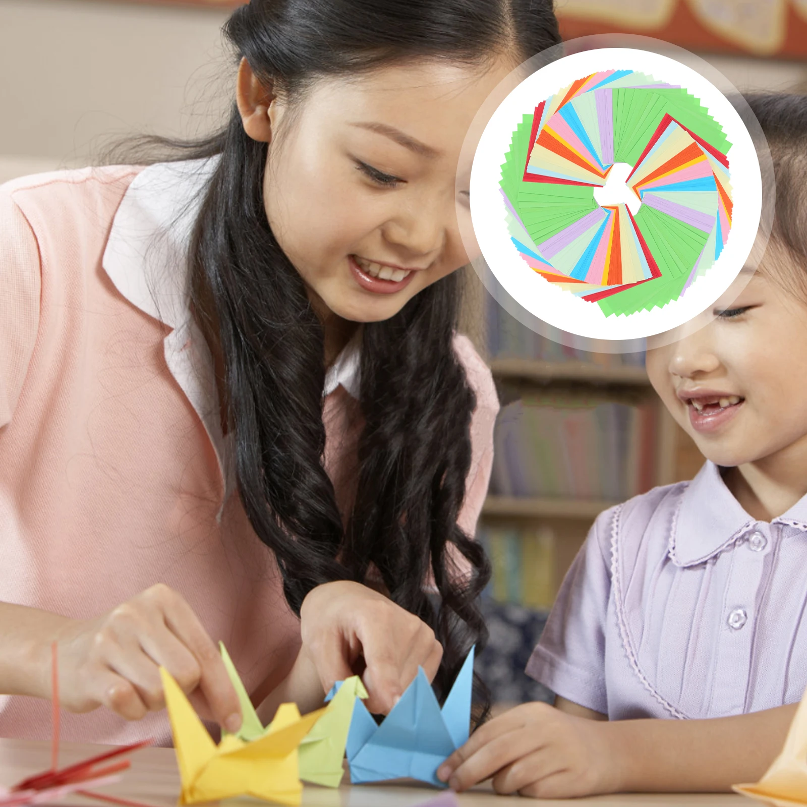 500 Sheets Origami Paper Squares Origami Paper 10 CM Double Sided Large Origami Paper Squares for DIY School Arts Crafts Pr