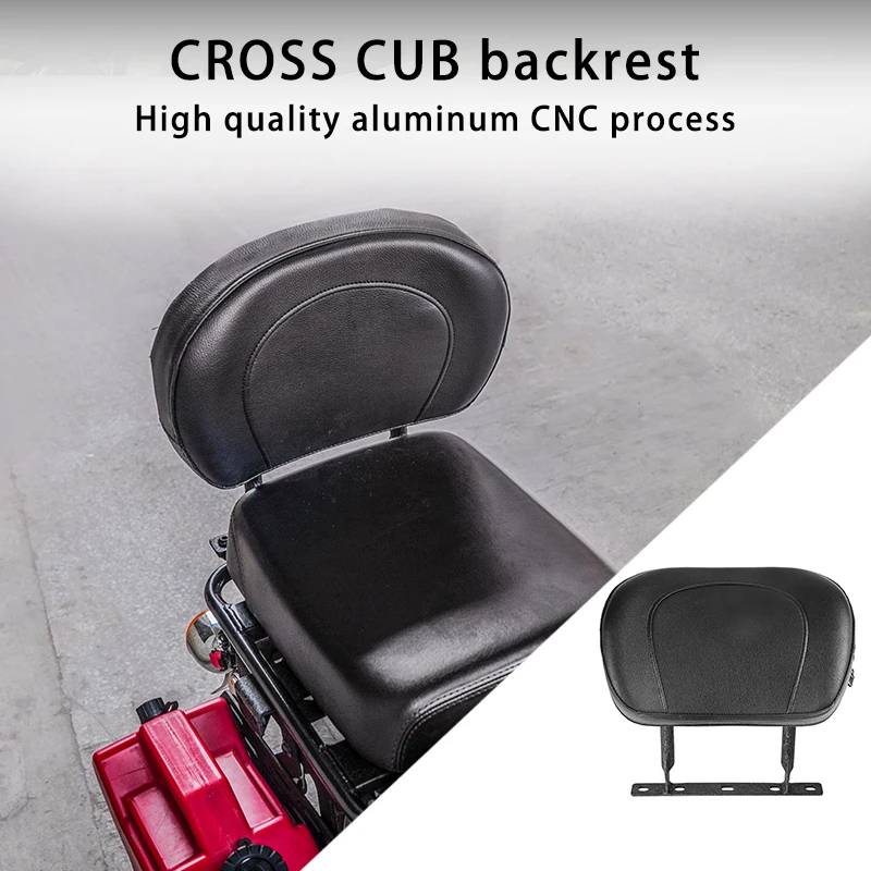 

CY-Suitable for Honda Cross Cub 110 Cc110 All Year Motorcycle Rear Passenger Seat Back Frame Backrest Cushion Accessories