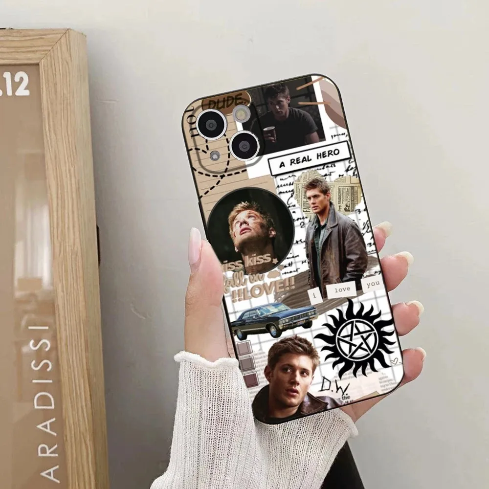 Celebrity D-Dean Winchester Phone Case For iPhone 15,14,13,12,11 Plus,Pro,Max,XR,XS,X,7,8 Plus,SE,Mini Silicone Soft