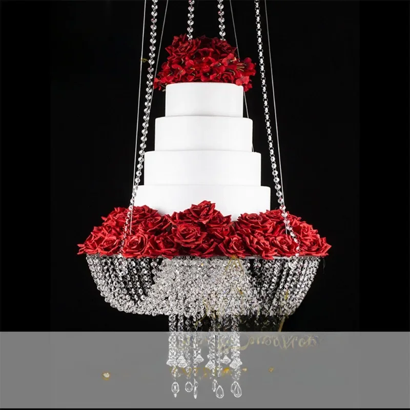 Acrylic cake stand hanging crystal crystal snack stand dessert table ornament wedding decoration Amazon hot sale