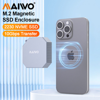 MAIWO Magnetic 2230 M.2 2230 NVMe SSD Enclosure USB3.2 Type-C 10Gbps To NVMe PCI-E Adapter Aluminum External 1.8\