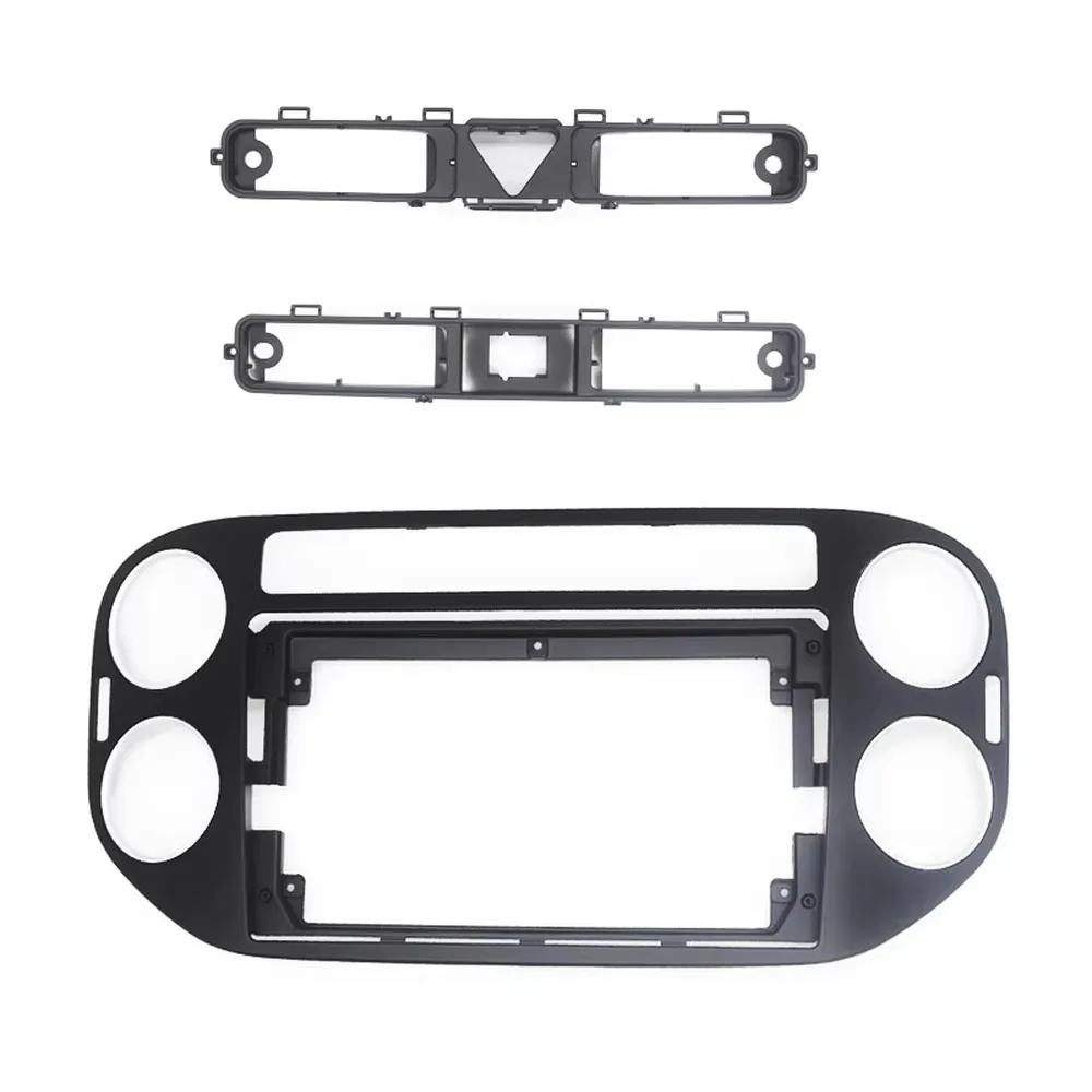 2 DIN Car Radio Frame Kit for Volkswagen Tiguan 2011-2016 Dash Fascia Mount Trim Panel Bezel Faceplate