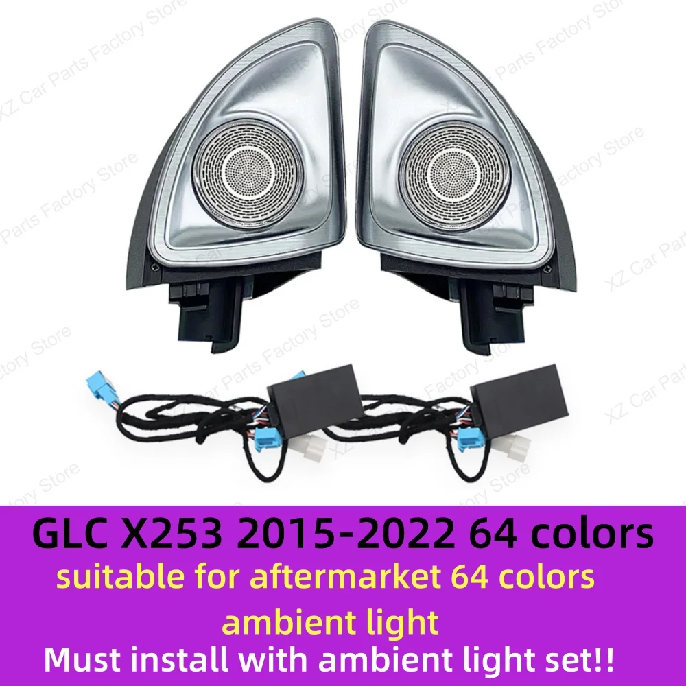 Für Mercedes-benz 4d Rotierenden Hochtöner C Glc E S-klasse W213 W205 W222 W223 X253 RGB Led leuchtende Auto Lautsprecher Horn Refit