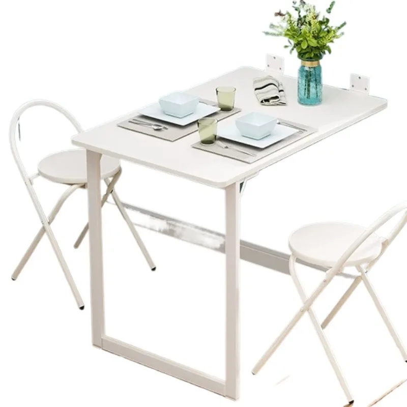 

Wall Mounted Hidden Foldable Table Hydraulic Damping Slow Descent Ultra Thin Space Saving For Small Apartment Kitchen Dining