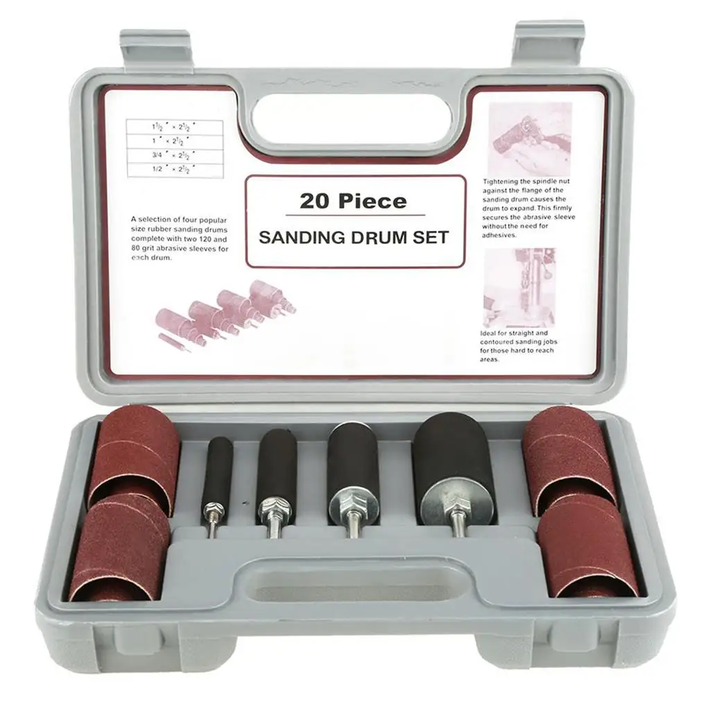 Drum Sander Sanding Kit Drill Press Fine Workmanship Package Box Convenience