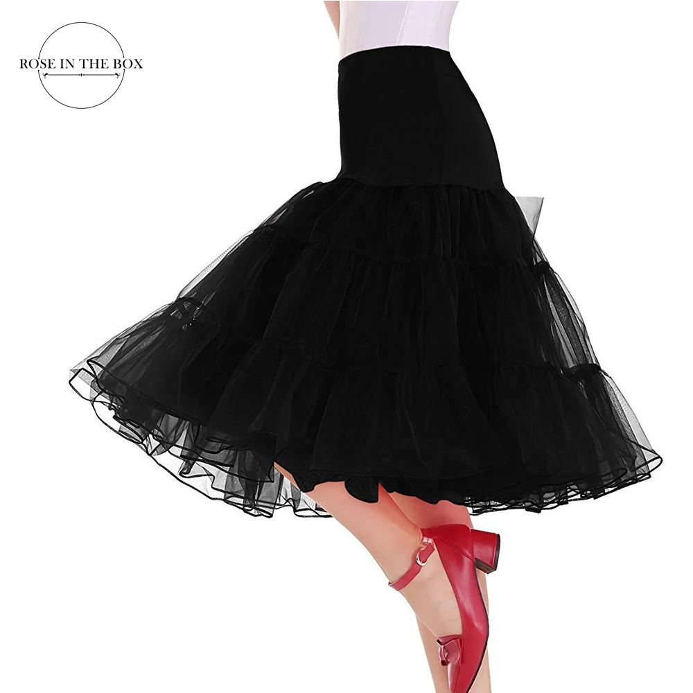 High Waisted Skirts for Women Wedding Bridal Petticoat Crinoline Short Tulle Skirt Underskirt Rockabilly Tutu Wedding Accessorie