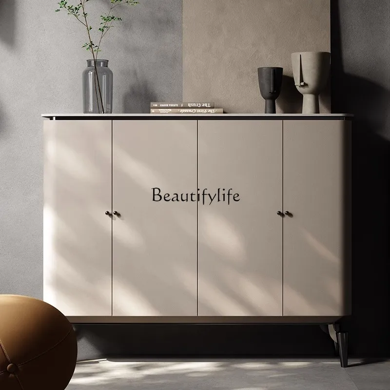 

Italian minimalist door shoe cabinet household door entrance porch cabinet storage storage
