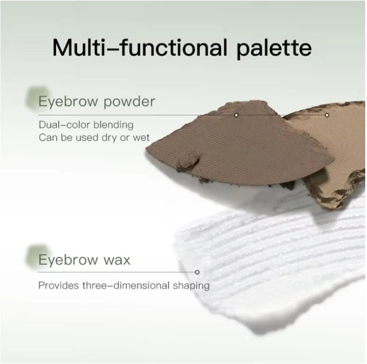 TIMAGE Augenbrauenpalette, umfassende und zarte Augenbrauenpalette, langlebig, wasserfest und schweißfest, Kosmetik, Original