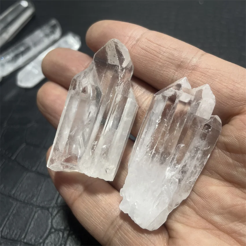 Natural crystal quartz stone Clear Lemurian Seed Quartz Natural Point Cluster Crystal Rough Healing