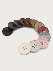 10pcs-Colored resin buttons, 4-hole craft buttons for sewing, cutting, and DIY crafts, with random colors