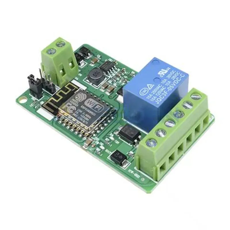 DC 5V-26V ESP8266 ESP-12F Wireless Wifi Relay Module 220V 10A Relay Module ESP12F 802.11b/g/n 2.4GHz 12V 24V