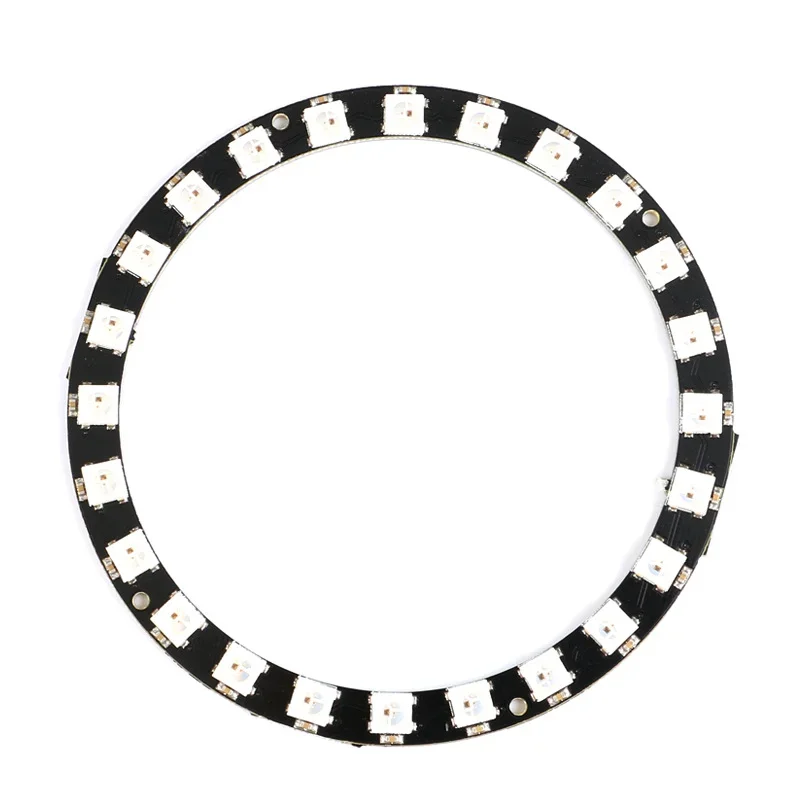 WS2812 module 8 Bit/12 Bit/16 Bit/ 64 Bit 5050 RGB LED full-color built-in driving lights Round LED Ring board Electronic DIY