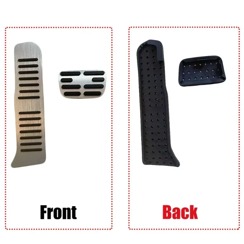 Alumium Alloy Car Accelerator Brake Pedals Anti-Slip Car Fuel Foot Pedal Covers For BYD Seal U / Song Plus EV & DMI 2021-2025