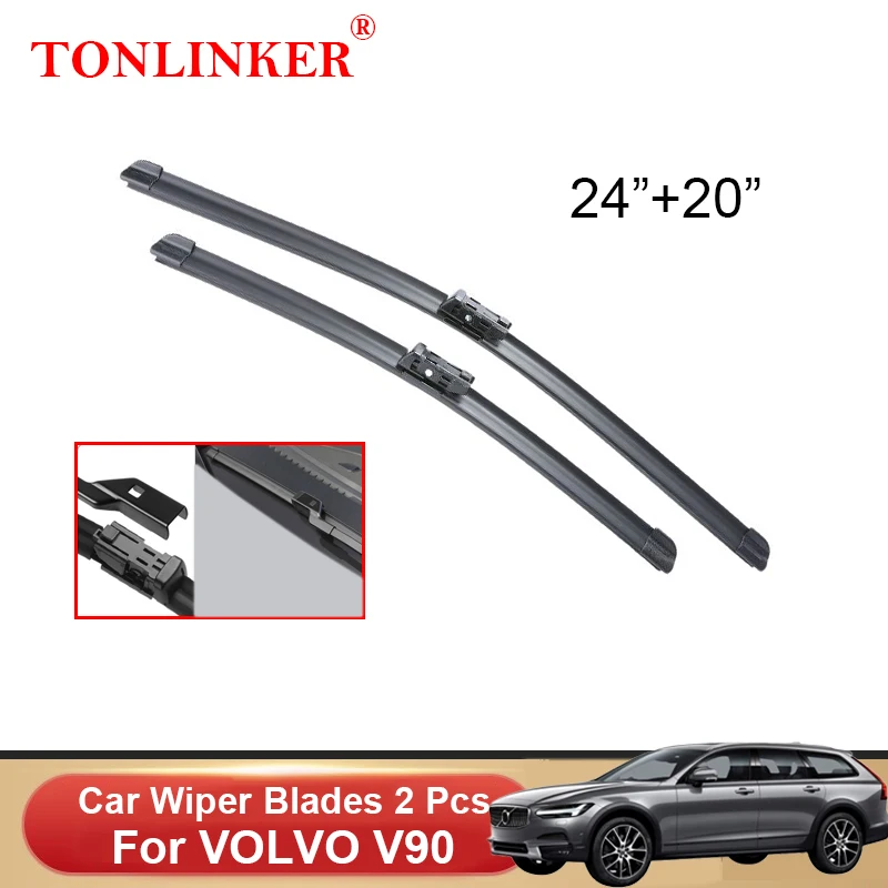 

TONLINKER Car Wiper Blades For VOLVO V90 2016 2017 2018 2019 2020 2021 2022 T5 T6 D4 D5 Car Accessories Front Windscreen Wiper