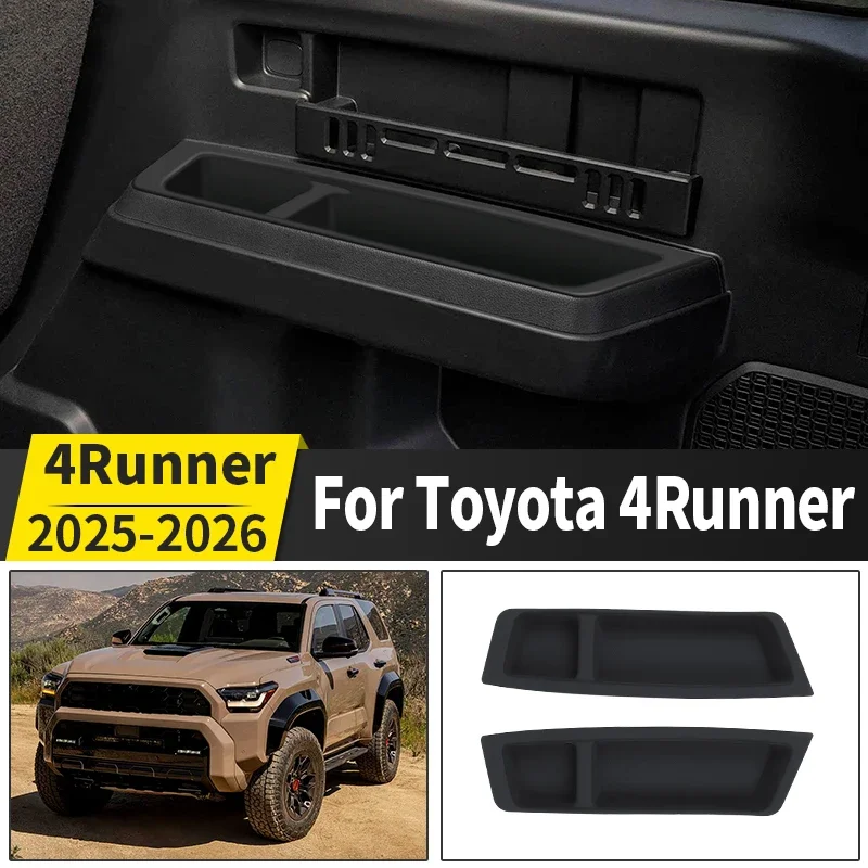 

For 2024 2025 2026 Toyota 4Runner Third Row Left and Right Silicone Coaster Interior Upgraded Accessories