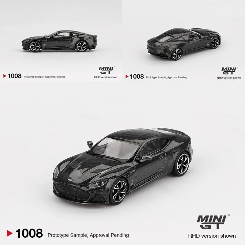 MINIGT 1/64 Aston Martin DBS 007 édition MGT01008-CH voiture en alliage véhicule à moteur moulé sous pression en métal modèle enfants cadeau de noël jouets pour garçons